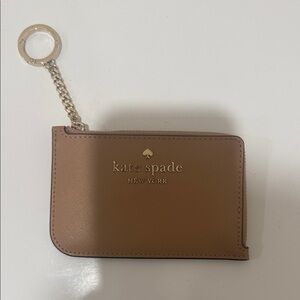 Kate Spade Brown Leather Keychain Pouch